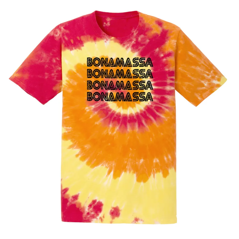 Joe Bonamassa Quadamassa Tie Dye T-skjorte unisex neon
