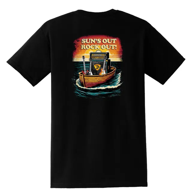 Joe Bonamassa Sun's Out Rock Out t-skjorte med lomme