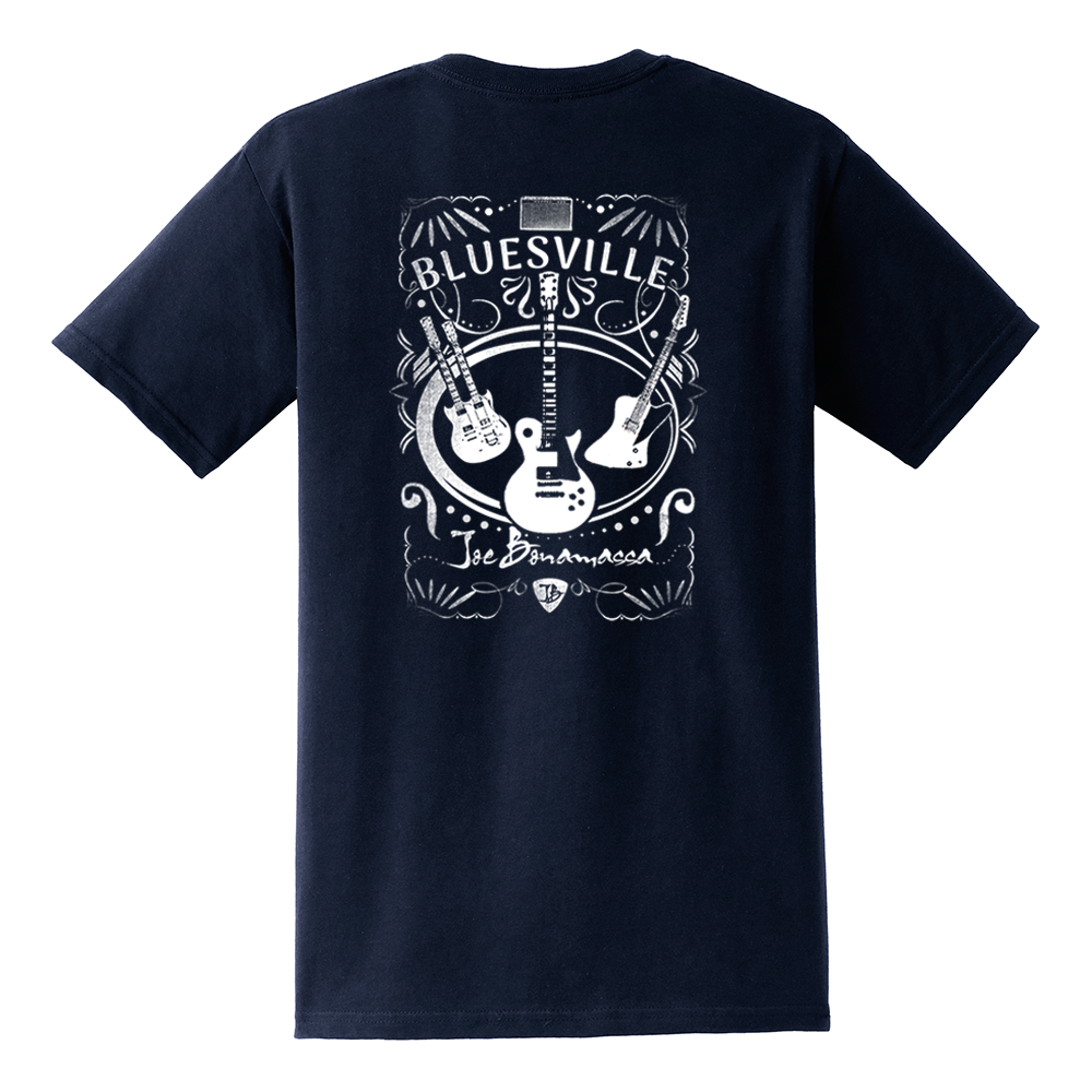 Joe Bonamassa Welcome to Bluesville pocket t-skjorte L svart