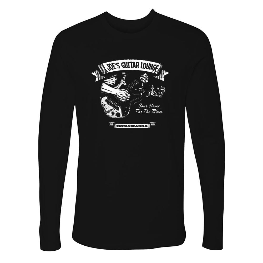 Joe Bonamassa Joe's Guitar Lounge Long Sleeve t-skjorte svart bomull