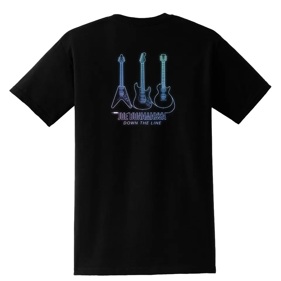 Joe Bonamassa Down The Line Pocket T-skjorte unisex brystlomme