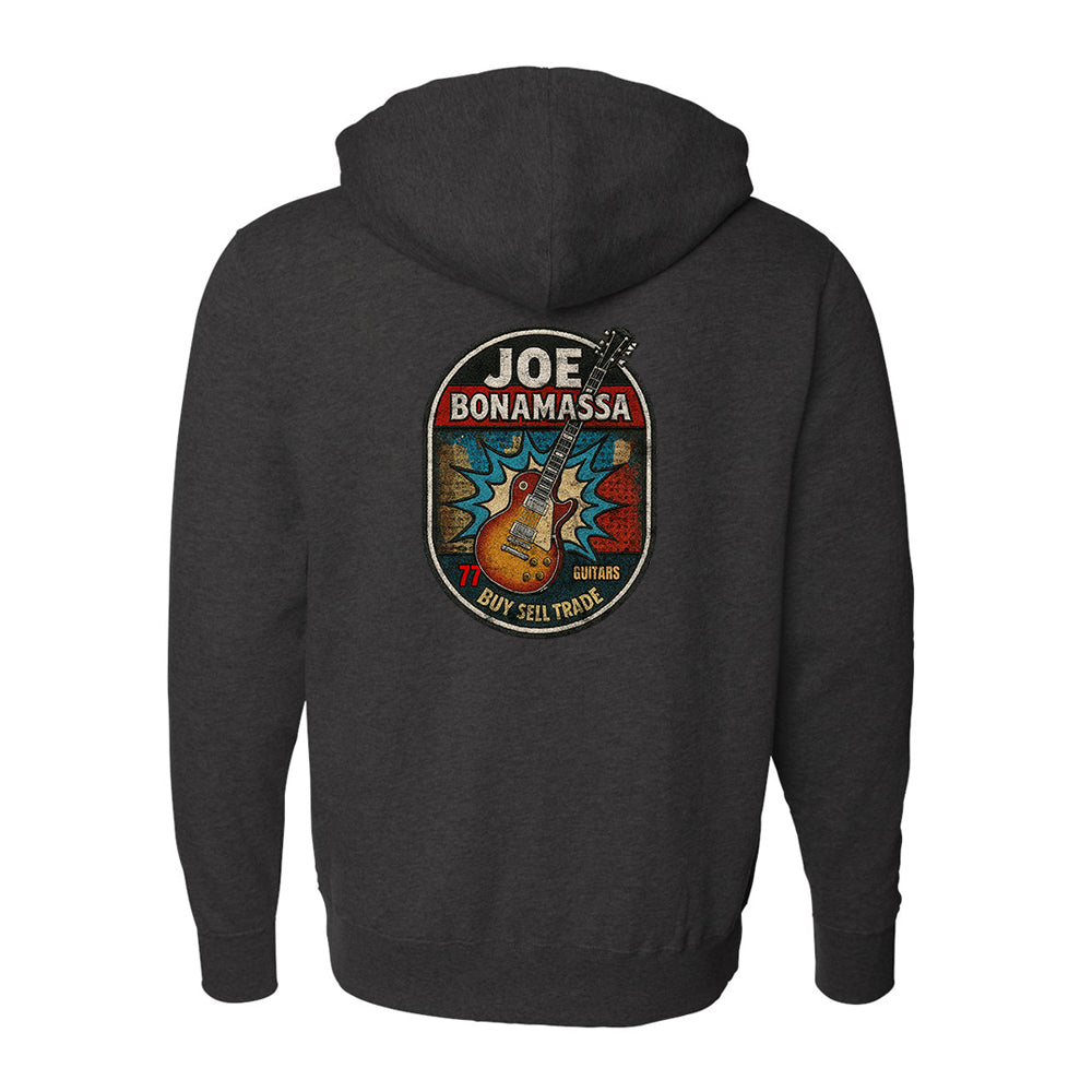 Joe Bonamassa Premium hettejakke unisex svart zip