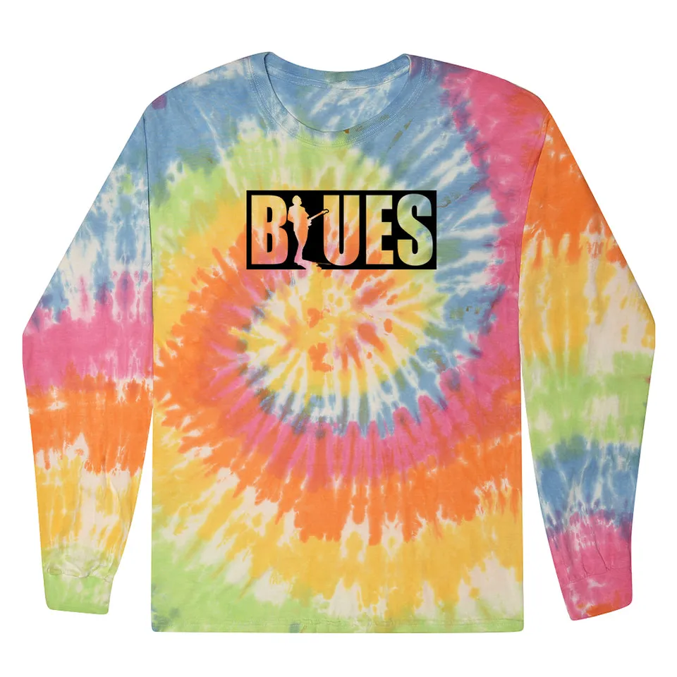 Joe Bonamassa Blues Block T-skjorte langermet Tie Dye