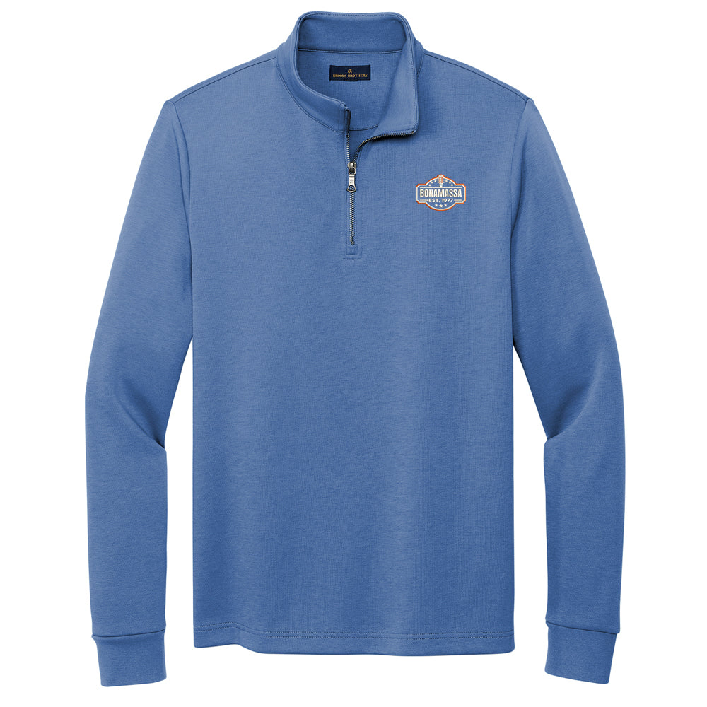 Joe Bonamassa Blues Rock Seal Brooks Brothers Double Knit 1/4 Zip Black