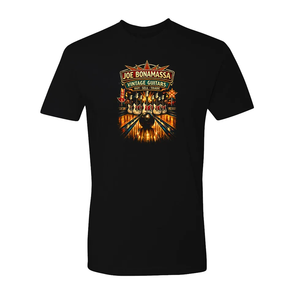 Joe Bonamassa Bowling Blues t-skjorte unisex svart bomull