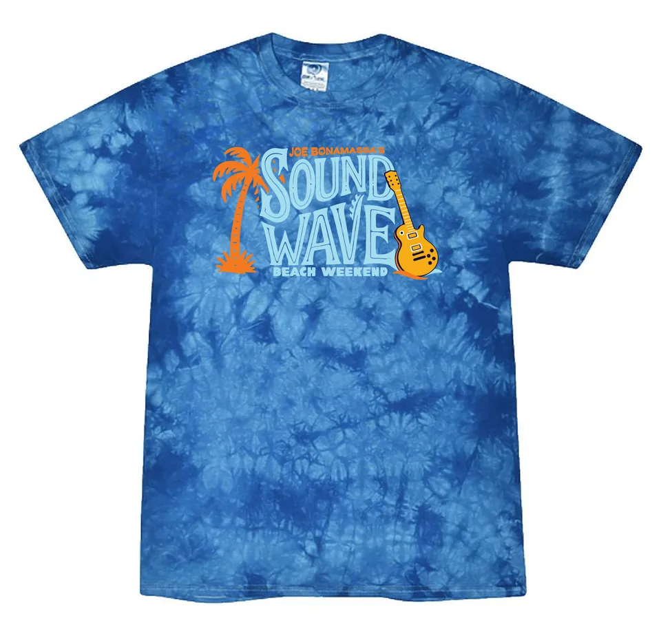 Joe Bonamassa Sound Wave 2026 tie-dye t-skjorte bomull