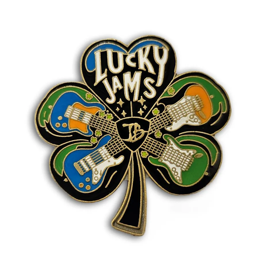 Joe Bonamassa Lucky Jams pin samleobjekt gull