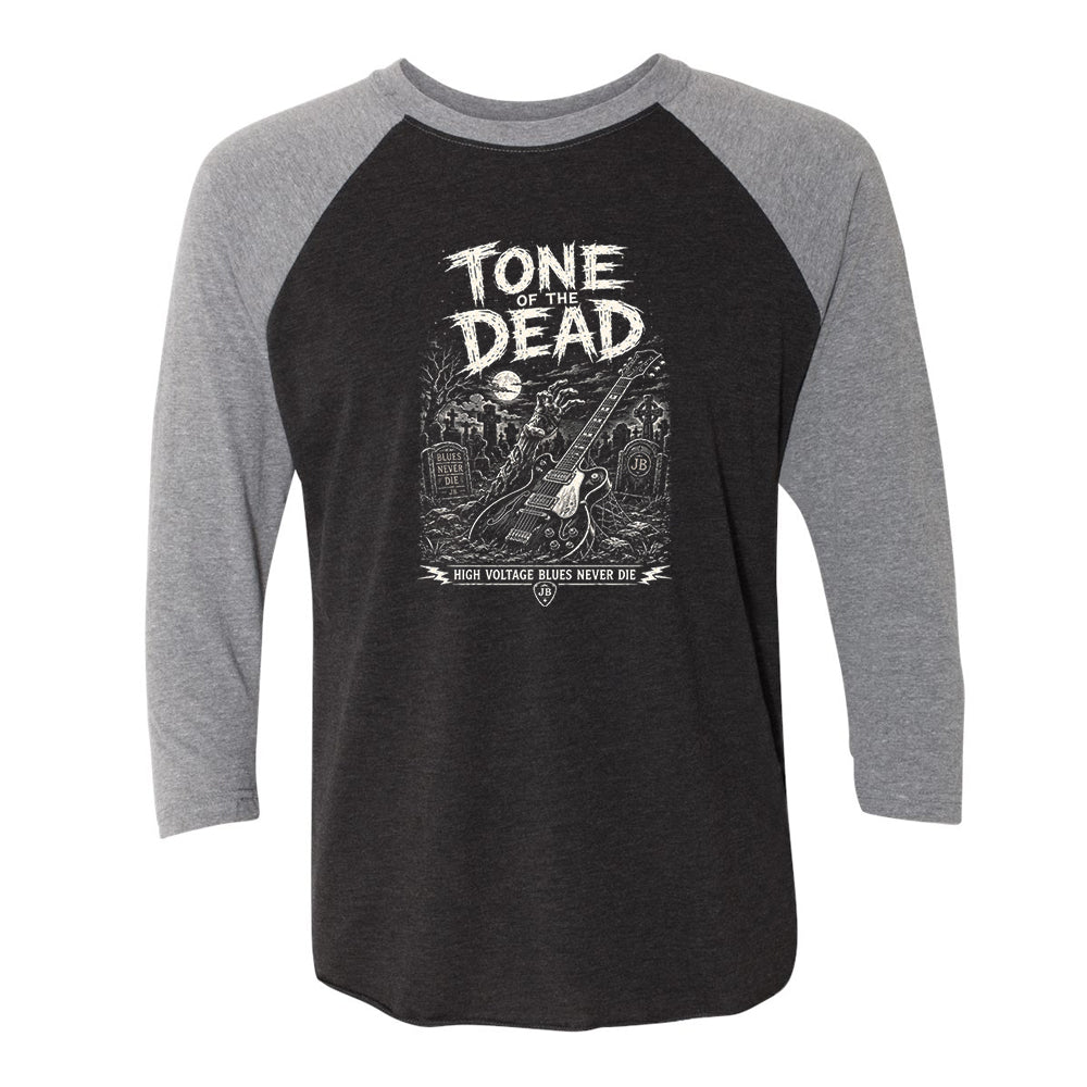 Joe Bonamassa Tone Of The Dead 3/4 t-skjorte hvit/svart triblend