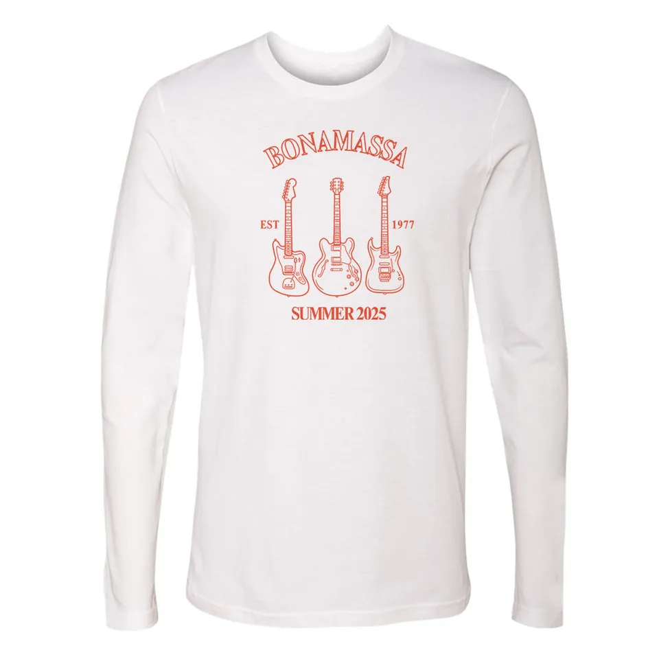 Joe Bonamassa Summer 2025 Langermet T-skjorte herre svart