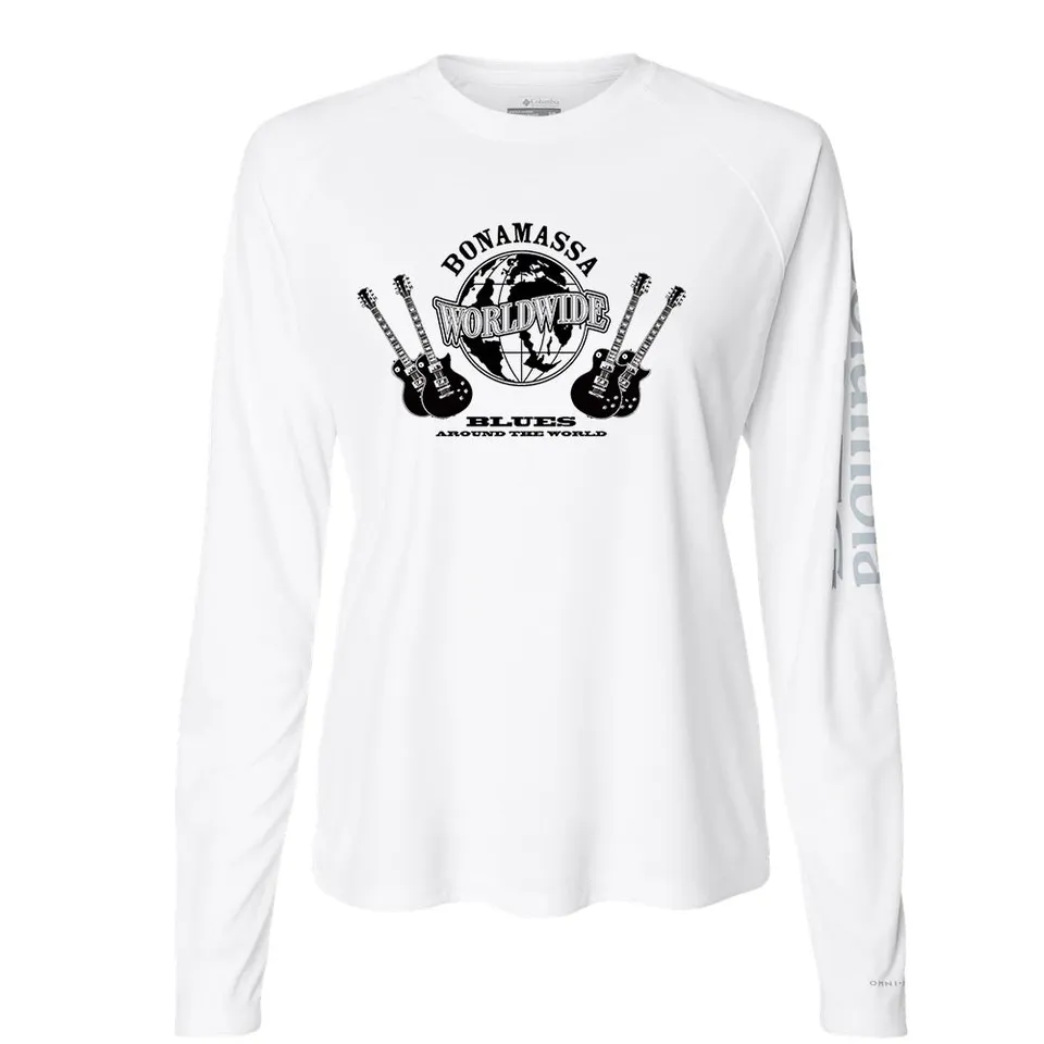 Joe Bonamassa Worldwide Blues Columbia Tidal langermet t-skjorte dame svart UPF50