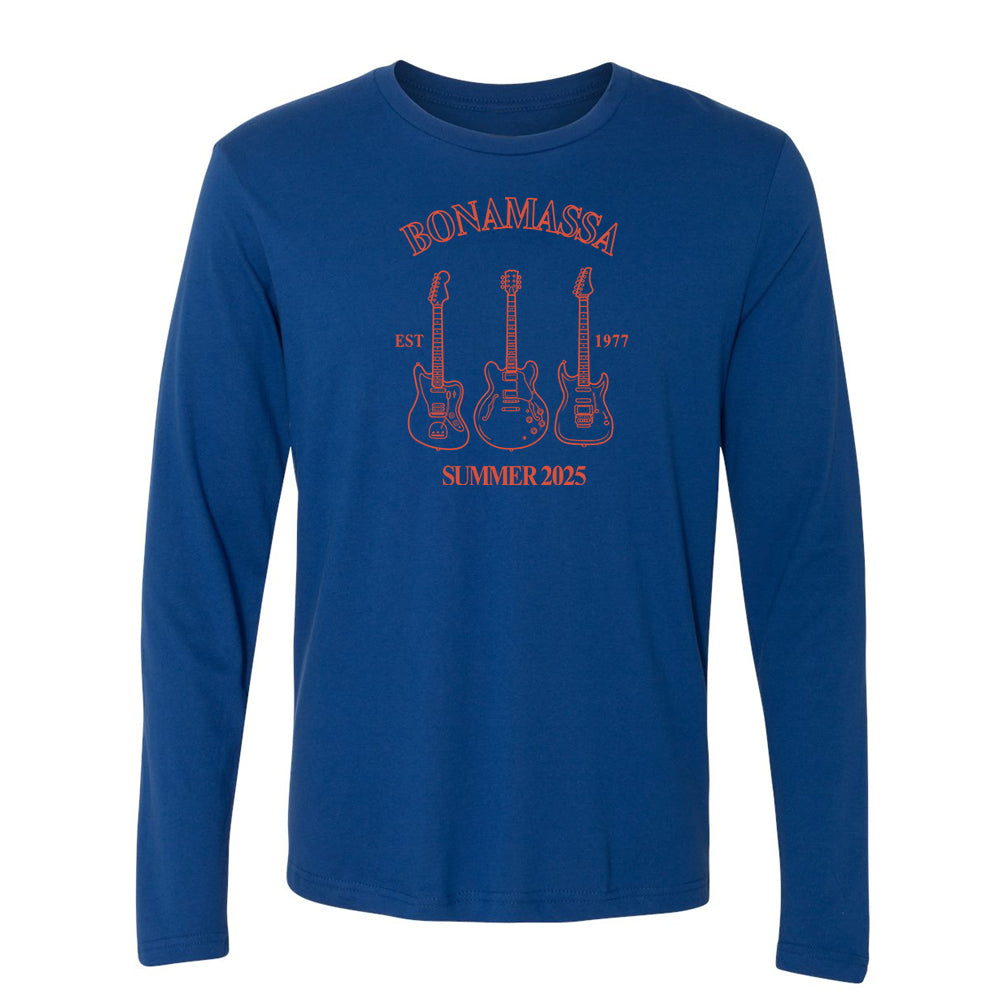Joe Bonamassa Summer 2025 Langermet T-skjorte herre svart