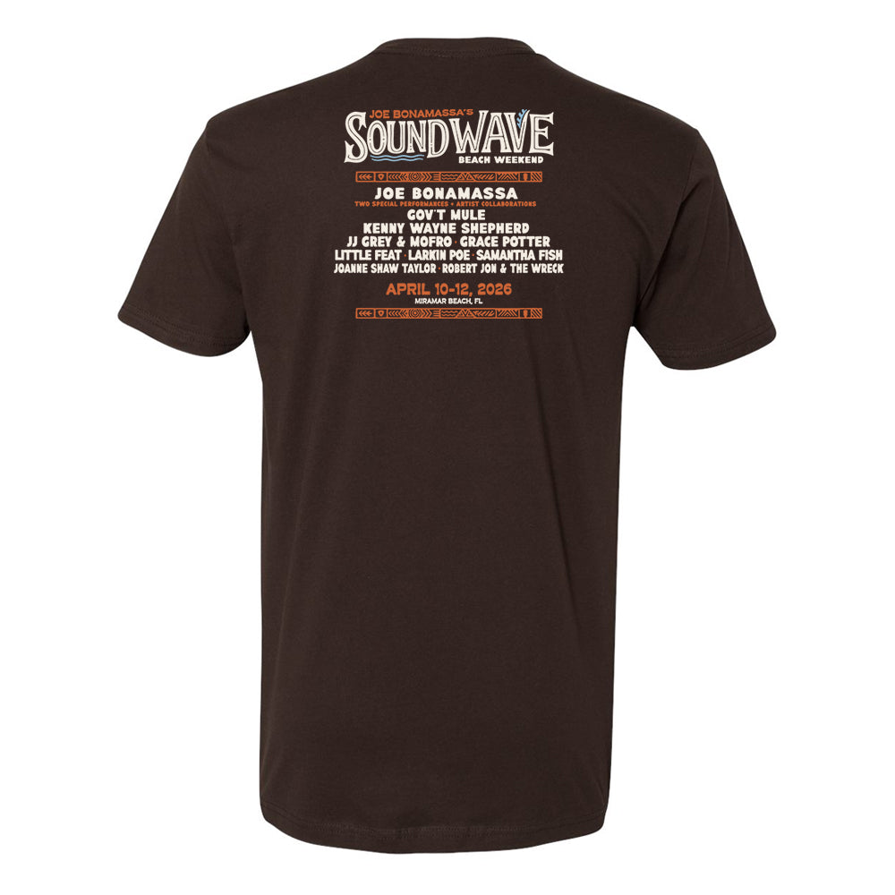 Joe Bonamassa 2026 Sound Wave Beach Weekend t-skjorte