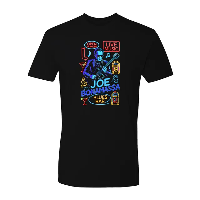 Joe Bonamassa Soho Blues T-skjorte unisex sort bomull
