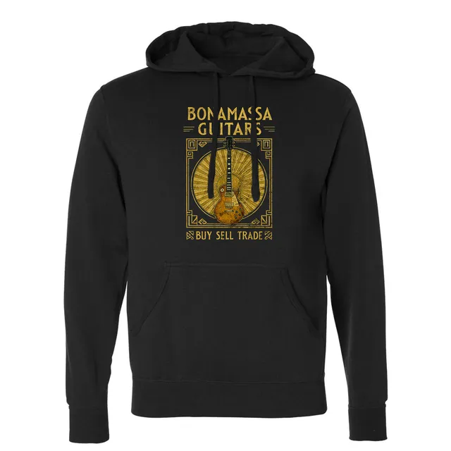 Joe Bonamassa Standard Gold hettegenser svart unisex bomull