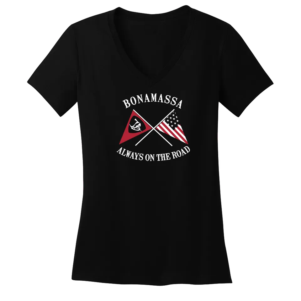 Joe Bonamassa Sailin' Blues v-hals t-skjorte dame