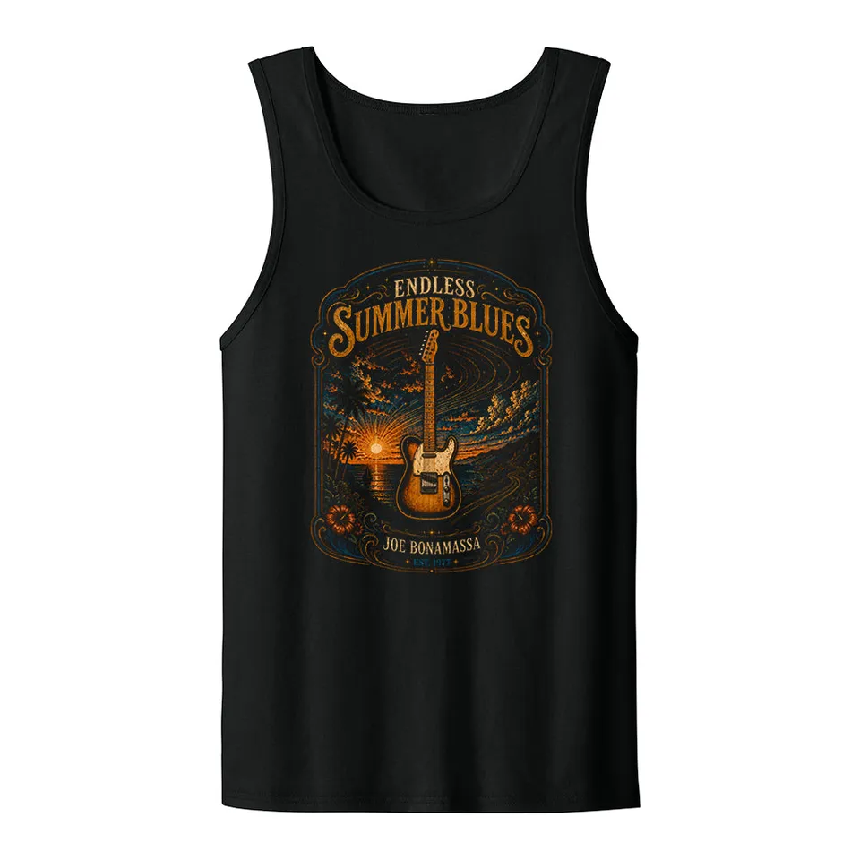 Joe Bonamassa Endless Summer Blues Jerzees Classics singlet svart