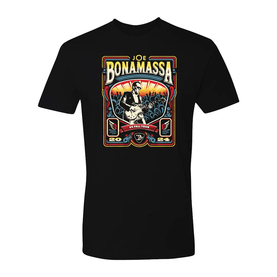 Joe Bonamassa 2024 U.S. Fall Tour t-skjorte svart