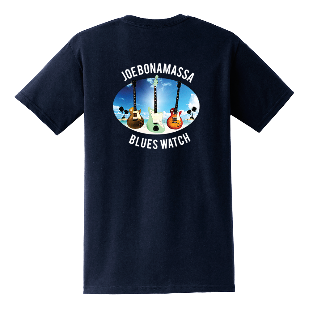 Joe Bonamassa Blues Watch t-skjorte unisex brystlomme bomull