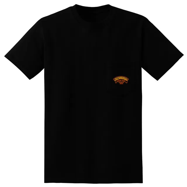 Joe Bonamassa 2026 Europe Spring Tour T-skjorte unisex lomme
