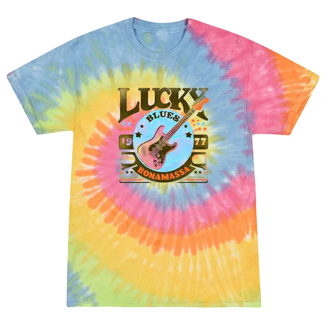 Joe Bonamassa Lucky Blues t-skjorte tie-dye Blue Ocean