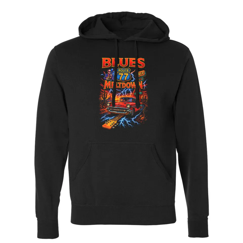 Joe Bonamassa Blues Meltdown Pullover Hoodie hettegenser svart