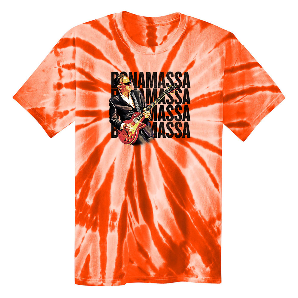 Joe Bonamassa Quadamassa 2.0 Tie Dye T-skjorte bomull