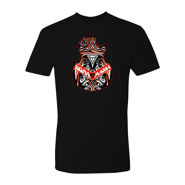 Joe Bonamassa Tribal Guitar t-skjorte svart bomull