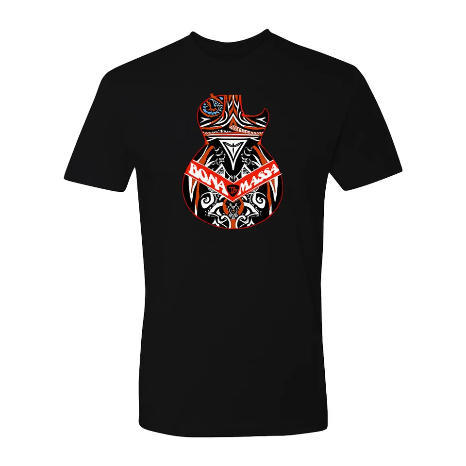 Joe Bonamassa Tribal Guitar t-skjorte svart bomull