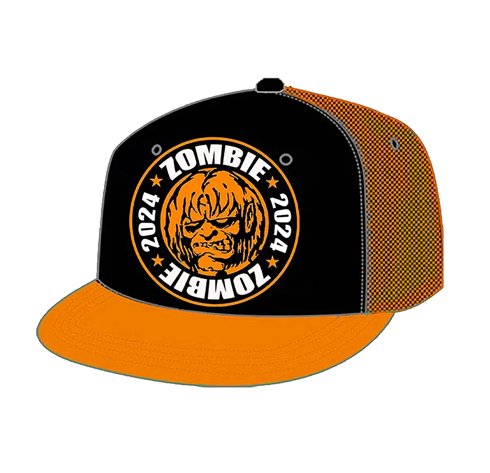 Rob Zombie Zombie Head Trucker Caps brodert front