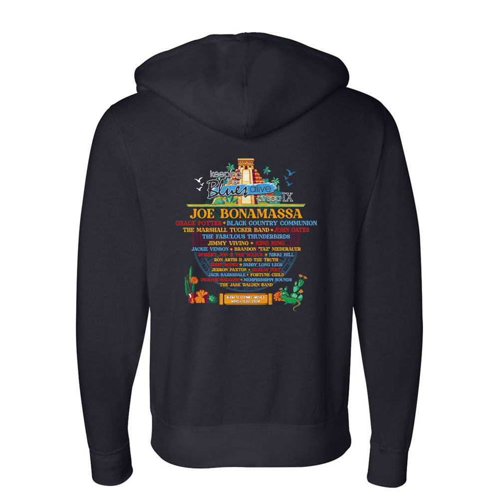Joe Bonamassa KTBA at Sea IX 2024 zip-hoodie unisex