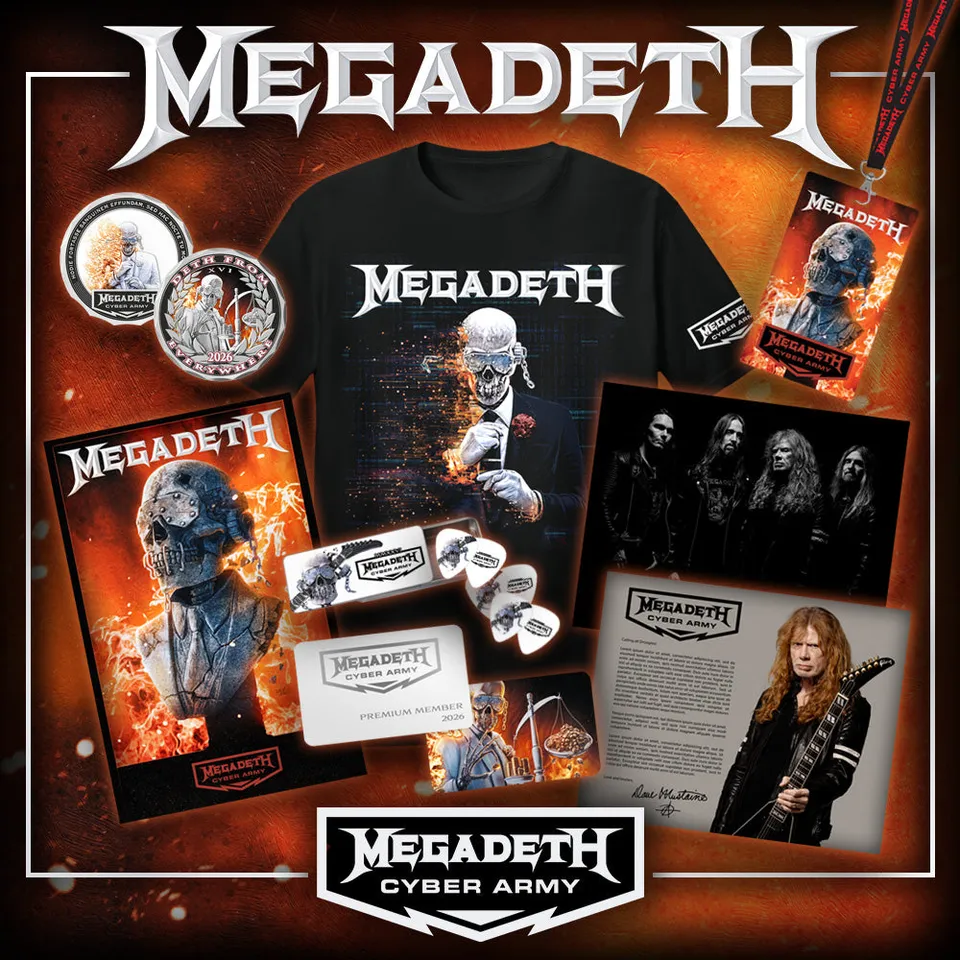 Megadeth Cyber Army 2026 medlemskap premiumpakke