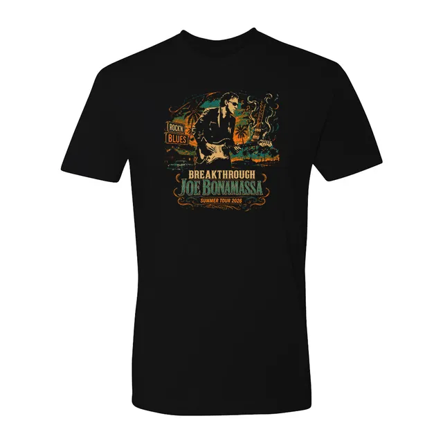Joe Bonamassa Summer Tour 2026 t-skjorte svart unisex