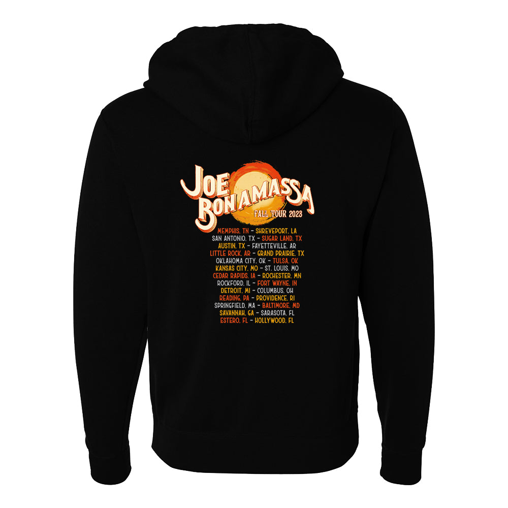 Joe Bonamassa 2023 U.S. Fall Tour Serenade hettegenser svart unisex