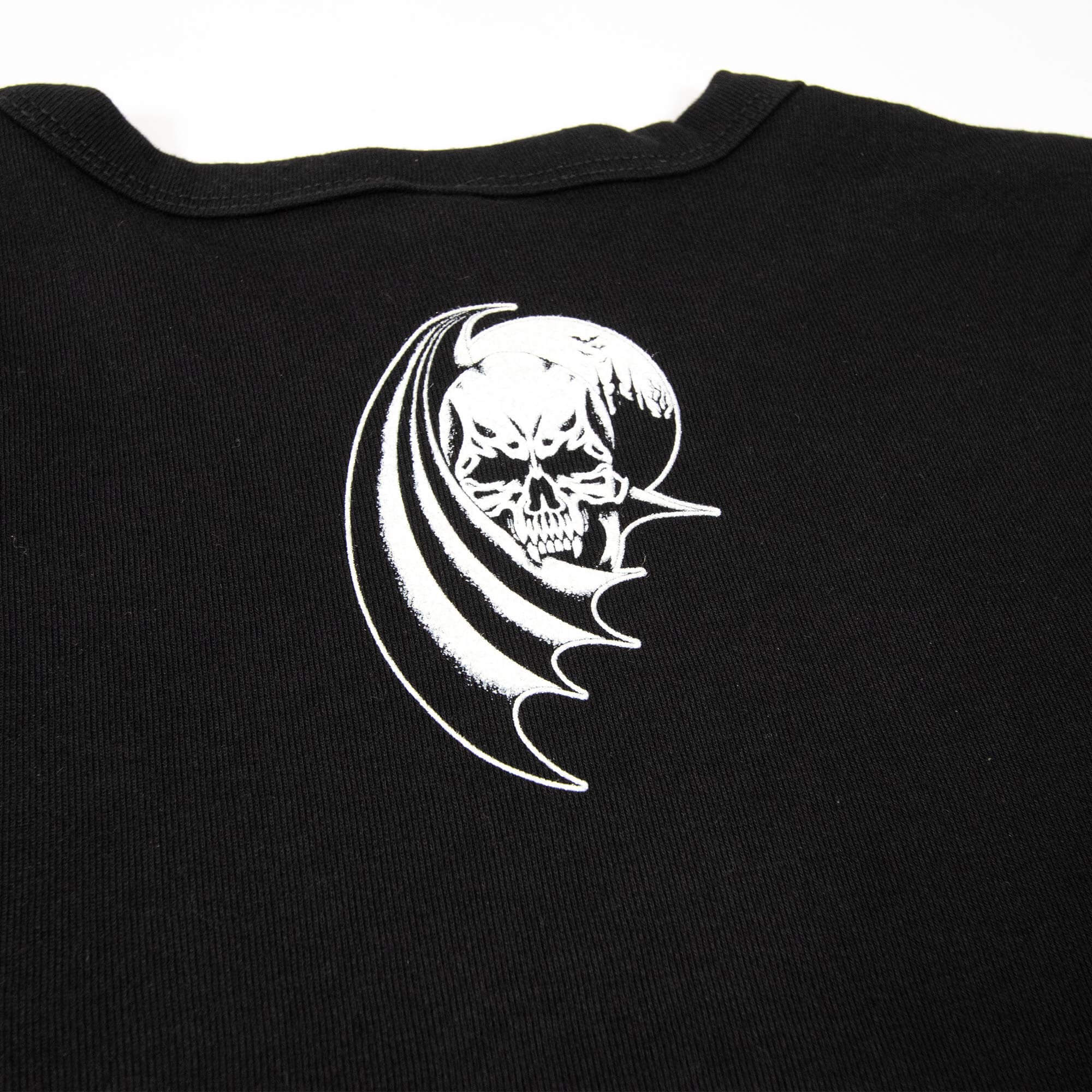 Creeper Guillotine Girl baby tee svart bomull