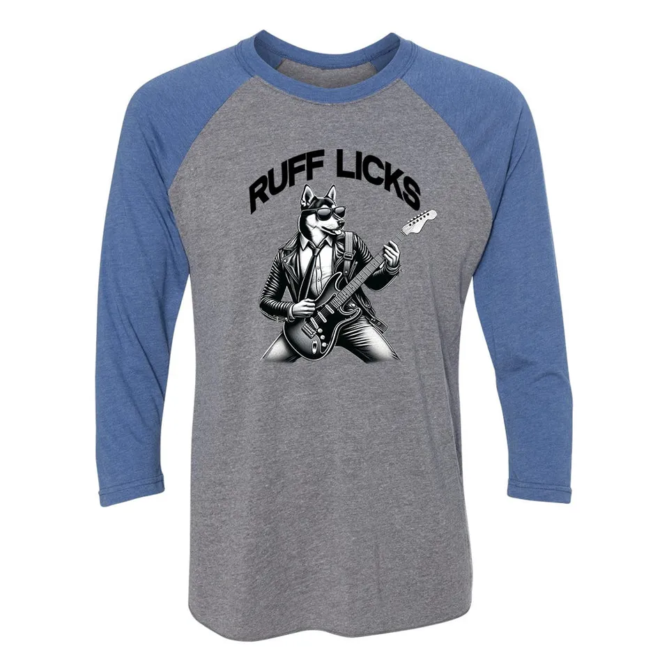 Joe Bonamassa Ruff Licks T-skjorte 3/4 erme raglan triblend