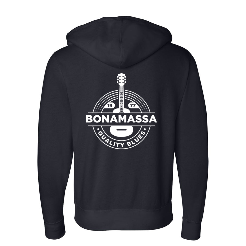 Joe Bonamassa Acoustic Quality Blues hettejakke svart glidelås