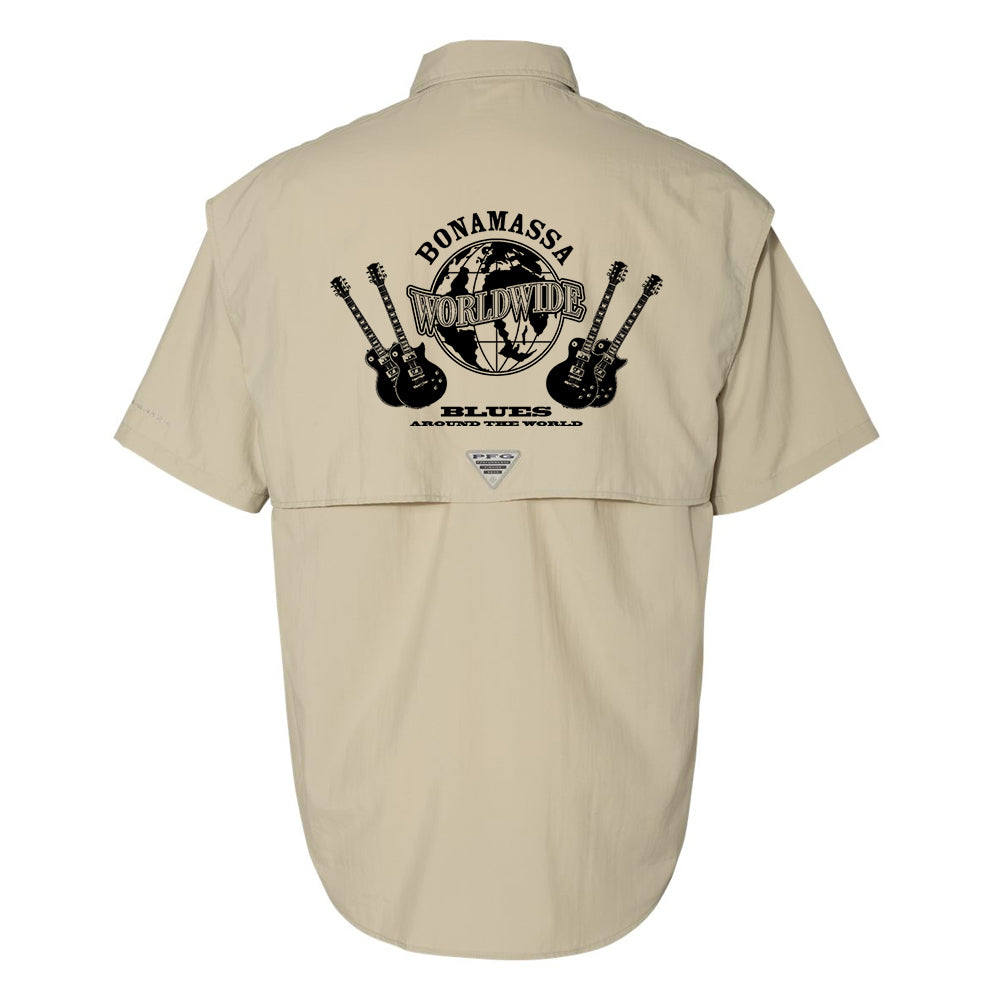 Joe Bonamassa Worldwide Blues Columbia PFG Bahama II skjorte svart