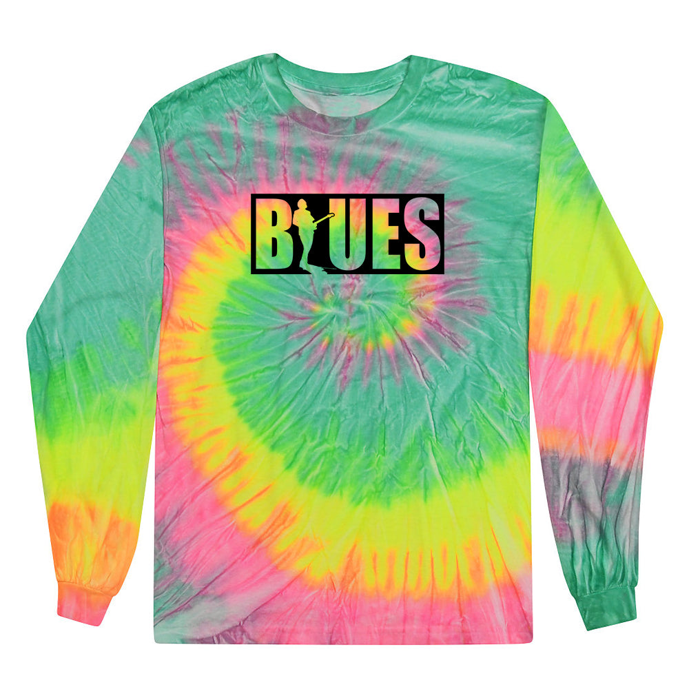 Joe Bonamassa Blues Block T-skjorte langermet Tie Dye