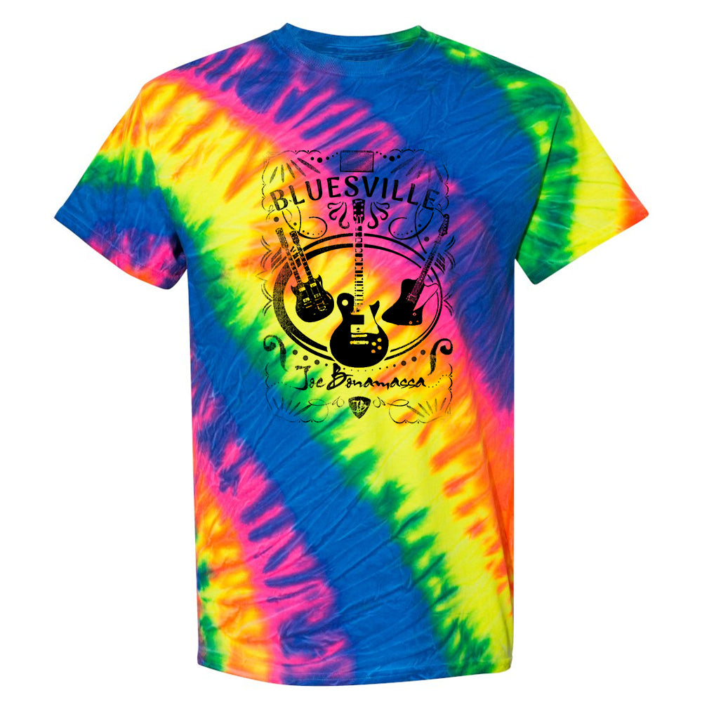 Joe Bonamassa Bluesville Tilt tie-dye t-skjorte aerial bomull