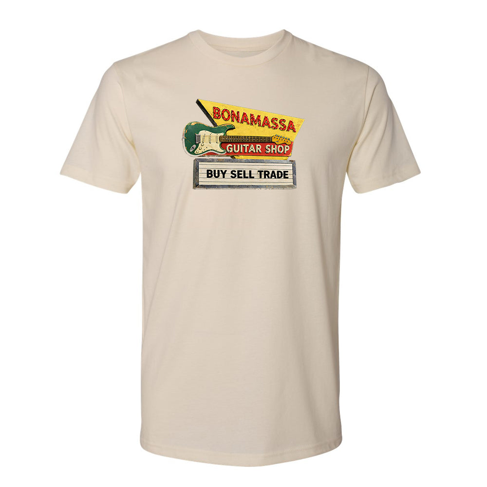 Joe Bonamassa Bona Guitar Shop unisex t-skjorte bomull