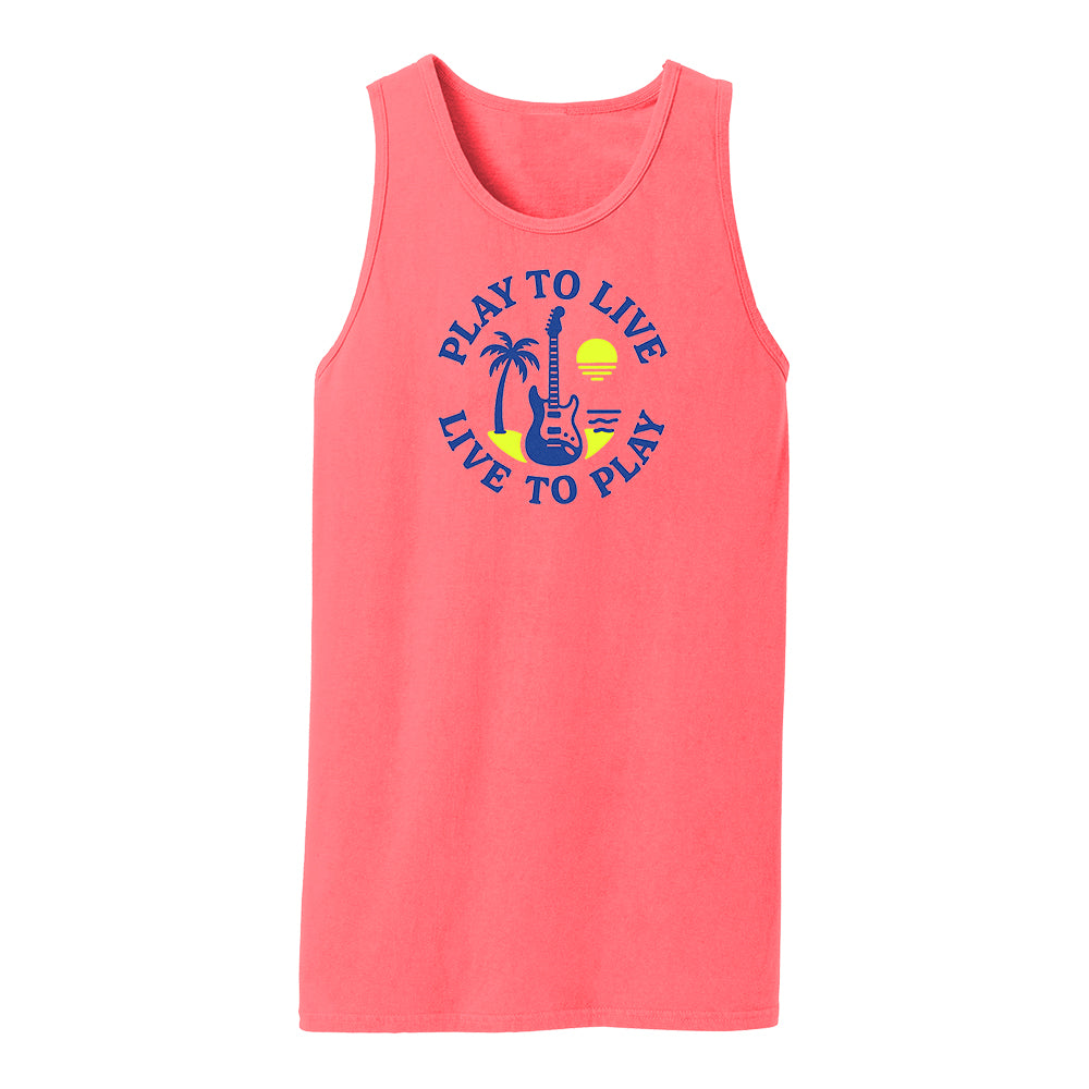 Joe Bonamassa Play To Live Beach Wash singlet hvit bomull