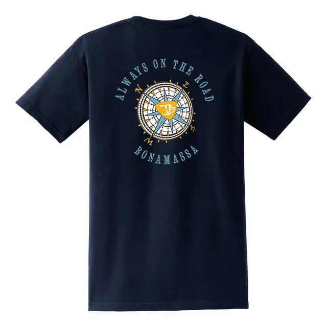 Joe Bonamassa Always on the Road Compass Pocket t-skjorte unisex