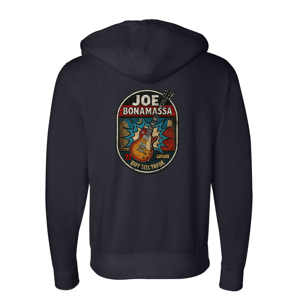 Joe Bonamassa Premium hettejakke unisex svart zip