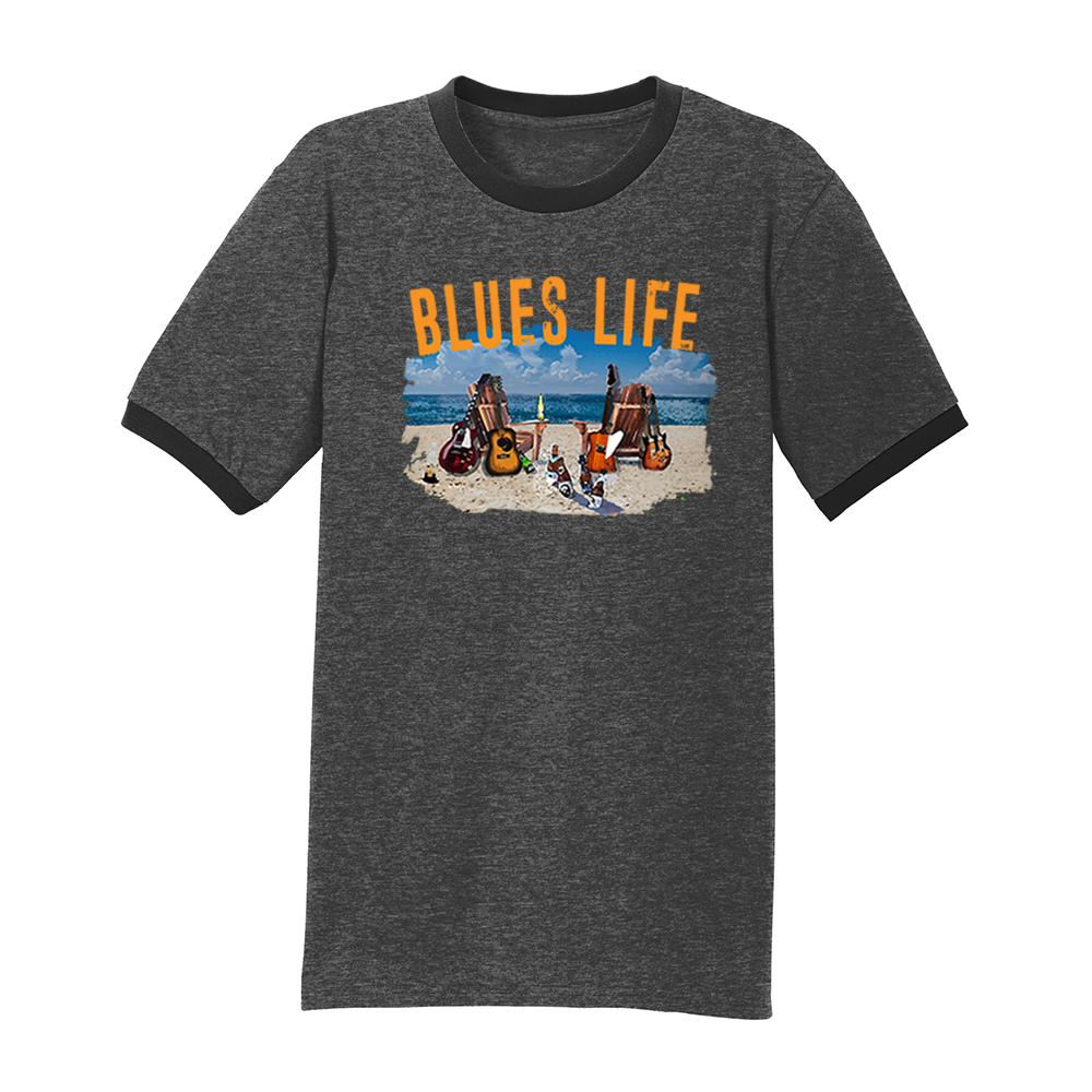 Joe Bonamassa Blues Life kontrast t-skjorte herre