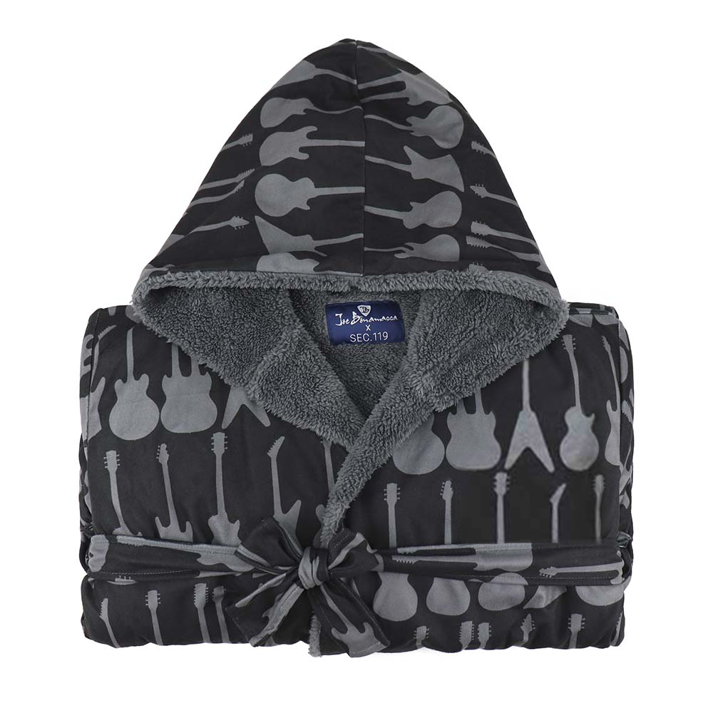 Joe Bonamassa Bona-Fide Guitar morgenkåpe svart fleece