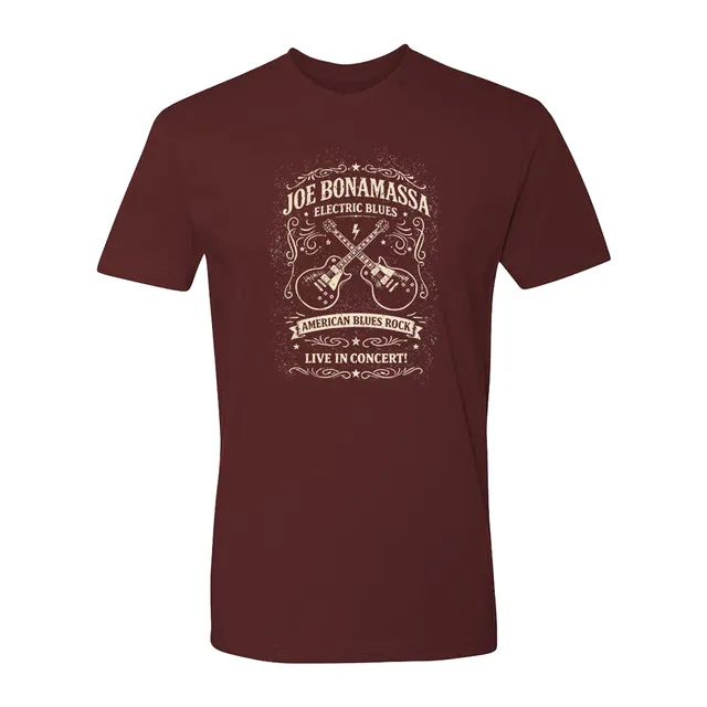 Joe Bonamassa JB Electric Blues t-skjorte svart bomull