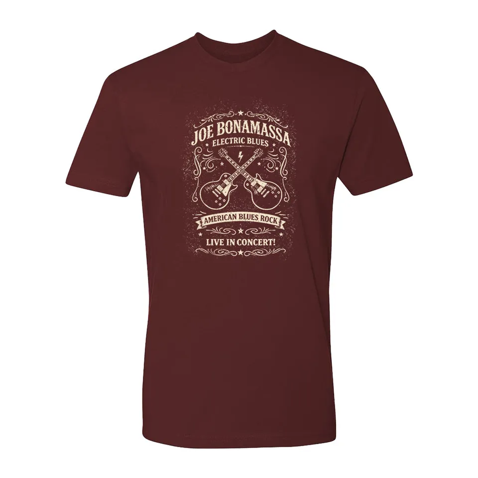 Joe Bonamassa JB Electric Blues t-skjorte svart bomull