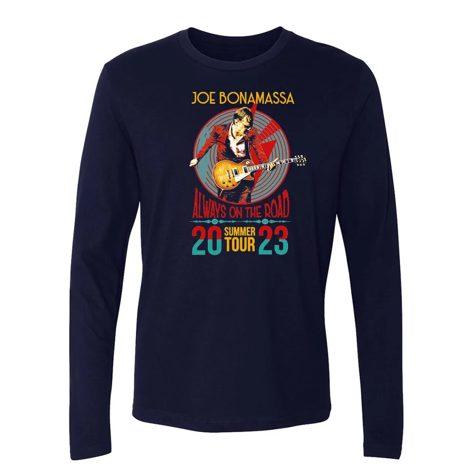 Joe Bonamassa 2023 U.S. Summer Tour langermet t-skjorte svart