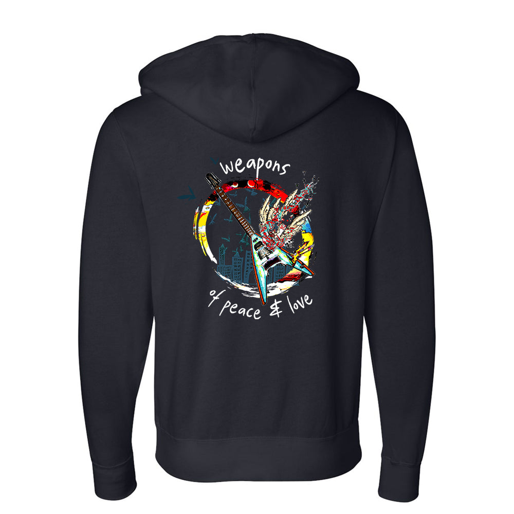 Joe Bonamassa Weapons of Love and Peace zip-hoodie svart