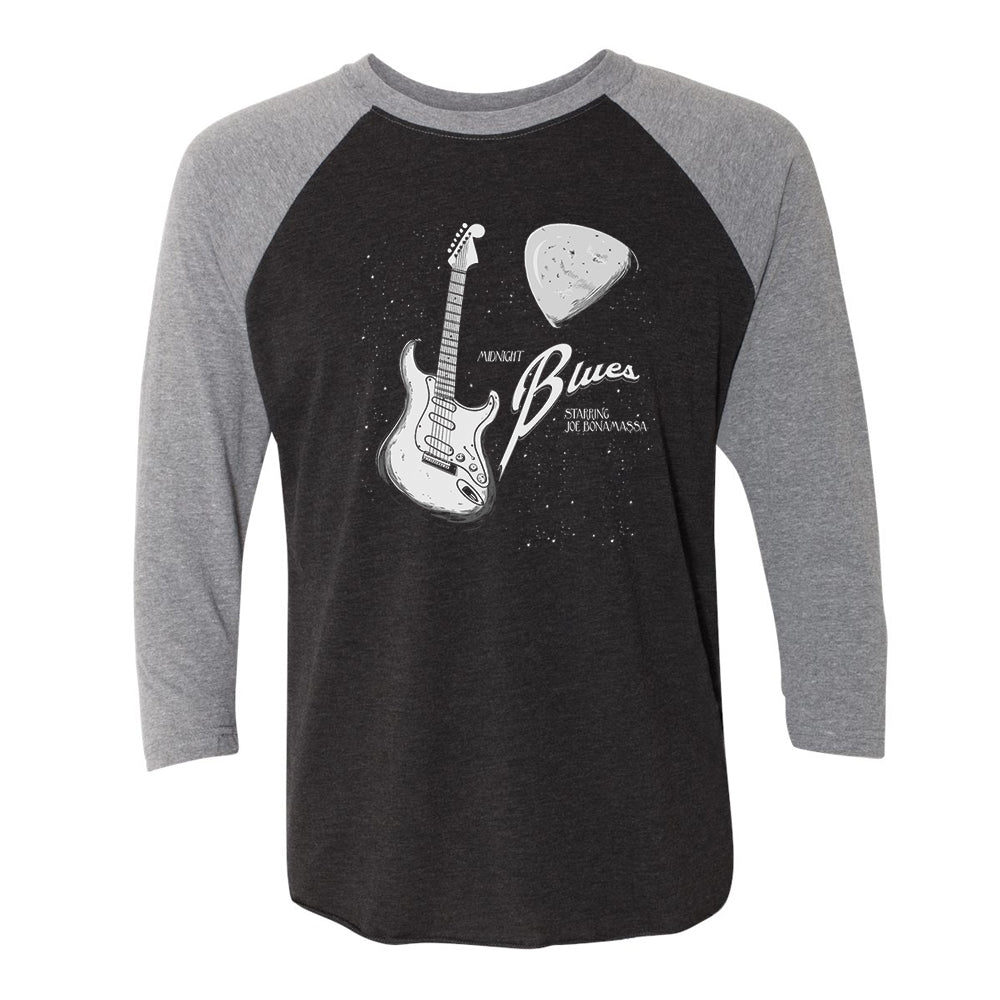 Joe Bonamassa Midnight Blues Starring JB t-skjorte hvit/svart triblend